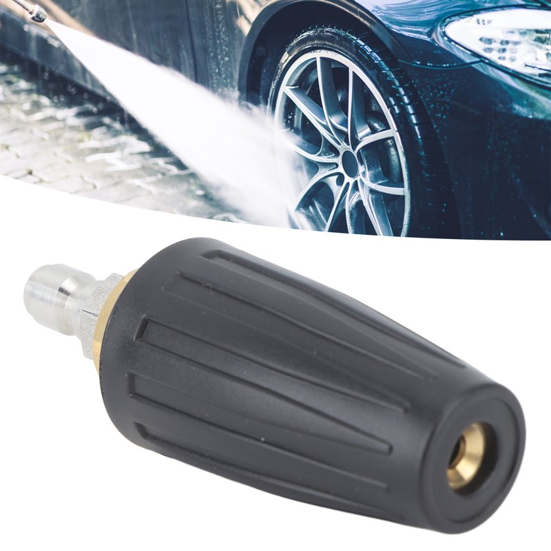 3000PSI Pressure Washer Rotating Turbo Nozzle Quick Connect 360 Degree