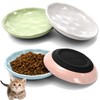 YIMITEE 4 Pack Cat Bowls with Silicone Bottom, 6" Anti-Whisker