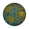 Earth Grid Lines with Ley-Line Hexagons Sticker (3" x 3")