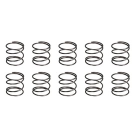 DTGN 1.2x20x20mm(DxODxL) Compression Spring - 10Pack - Good for Machinery - Spring Steel Extension Spring - Black