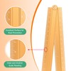 sourcing map 2pcs Folding Straight Ruler 30cm Metric Aluminum Alloy