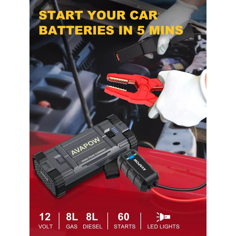 Shenzhen Crosstech Co., Ltd Portable Car Battery Jump Starter, 3000A