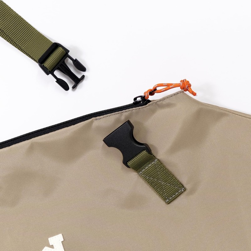 KID'S PACKERS Strider Carry Bag / Beige x Moss Green