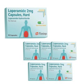 Diarrhoea Relief (6 Boxes), Swinford Health Bundle Including Diarrhoea Causes & Relielf Guides + Stool Chart & Recording Chart, 6x6 Capsules