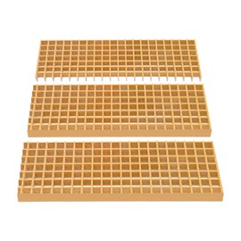 Silencear Fiberglass Molded Grating, 3 Pcs Fiberglass Drain Grate, Heavy Duty FRP Grille Plate FRP Grating for Car Wash, Platforms, Walkways, 31.5" x 10.6" x 1.5"