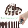 Miniature Dollhouse Fairy Garden Fence Decorative Picket Fence for DIY