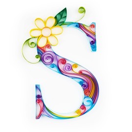 Uniquilling Quilling Paper Quilling Kit for Adults Beginner, 8 * 10-inch Letters, Exquisite DIY Paper Filigree Painting Kits Quilling Tools, Home Room Wall Art Decor Best Gifts(Basic)