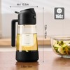PARACITY Oil Dipenser Bottle with Silicone Bottom, 2 in 1