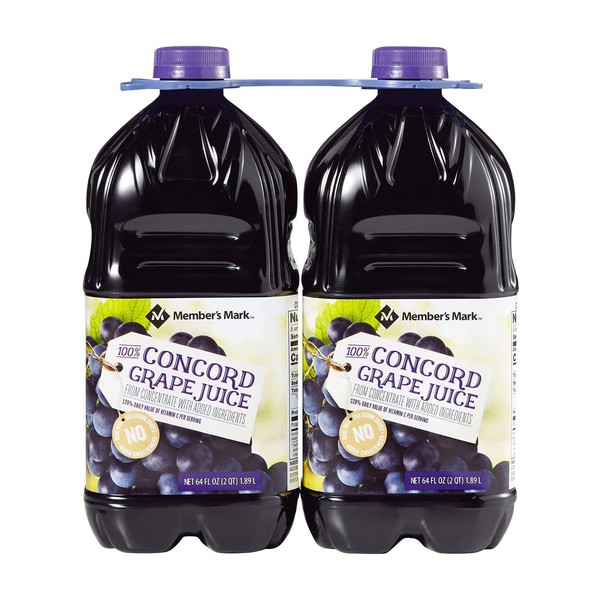 Member's Mark 100% Concord Grape Juice by Welch's (64 oz., 2 pk.)
