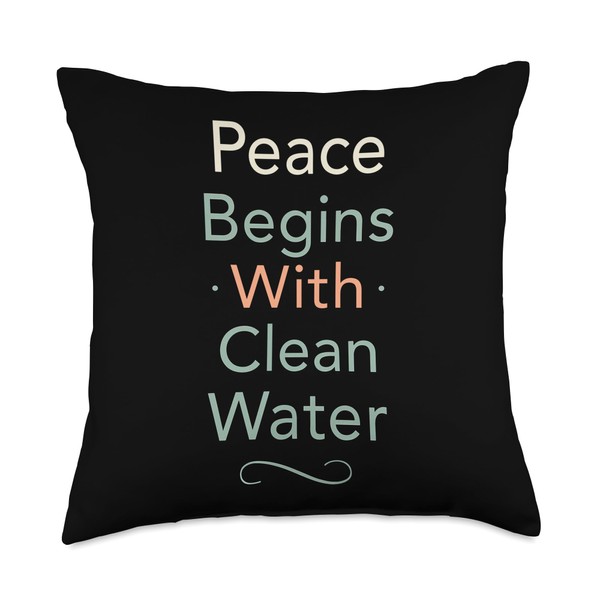 Aquarium Cleaner Fish Tank Technician Algae Scrub Throw Pillow