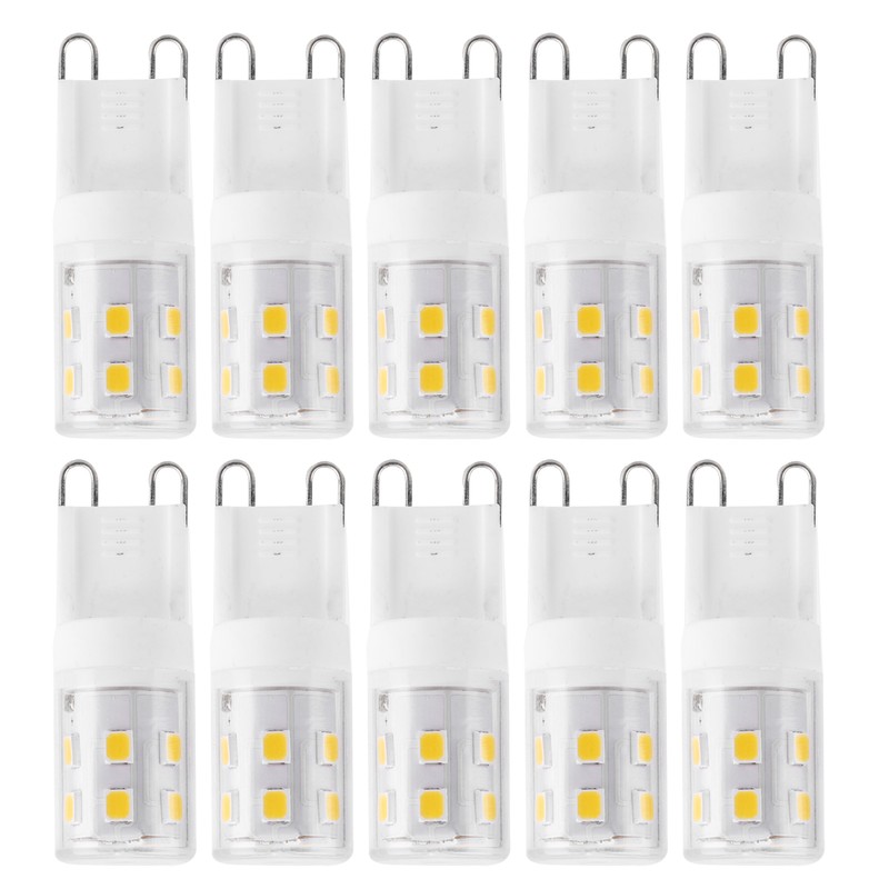 10PCS 2W G9 Ceramic Base 16LED Light Bulbs for Ceiling