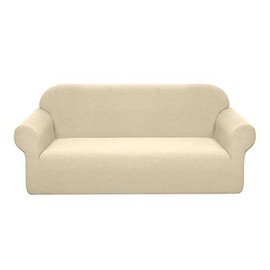 Granbest Premium Water Repellent Sofa Cover High Stretch Couch Slipcover Super Soft Fabric Couch Cover (Beige,Large)