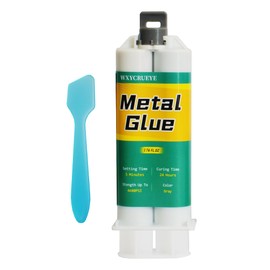 Metal Glue Heavy Duty Waterproof, Metal to Metals Adhesive, Liquid Weld, Welding Glue, Cold Weld, Exhaust Repair kit, Weld Stainless Steel, Iron, Aluminum, Fiberglass, Plastic, 1.76 oz