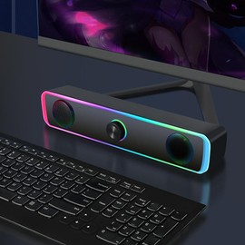 Computer Speaker,Travel Wired Speaker - Small Speaker for Laptop, Tablet, Phone, Computer, 3.5mm Audio Jack Connection