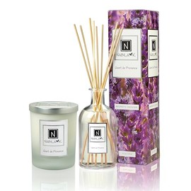 Nabila K Mother's Day Home Fragrance Set - Heart of Provence Candle (14oz), Heart of Provence Diffuser (24oz)