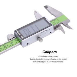 Fafeicy 150 mm Digital Caliper with LED Display, High Strength Electronic Ruler Stainless Steel Accuracy 0.01 mm, for DIY Measurements (150 mm)