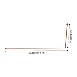 2 x Copper Dowsing Rods, 99.9% Copper, Tensor One-Handed Divination and Water Detection, Gold, 2 Sticks Included