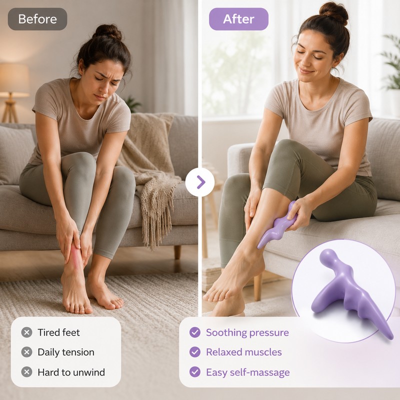 Handheld Foot Massage Tool Set for Relaxation – 3-Piece Pressure
