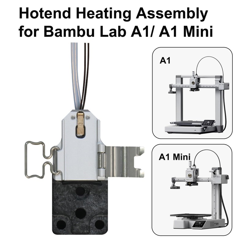 Hotend Heating Assembly For BambuLab A1/A1mini(not original), Easy to Install,
