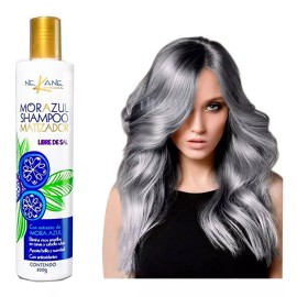 Nekane  Shampoo Mora Azul 24 Pz Matizador Rubios Canas 300ml Nekane