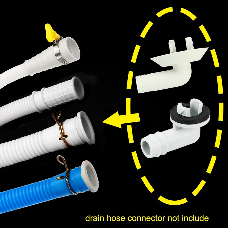sourcing map Universal Air Conditioner Drain Hose Multiple Size Connector