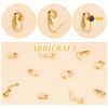 ARRICRAFT 10pcs Stainless Steel Clip-on Silver Earring Components Earring Cabochons