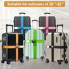 4 Pack Luggage Straps, 2M Adjustable Belts Keep Suitcase Secure