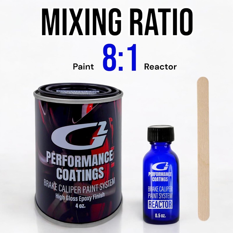 G2 High Temperature Brake Caliper Paint System Set Yellow G2161