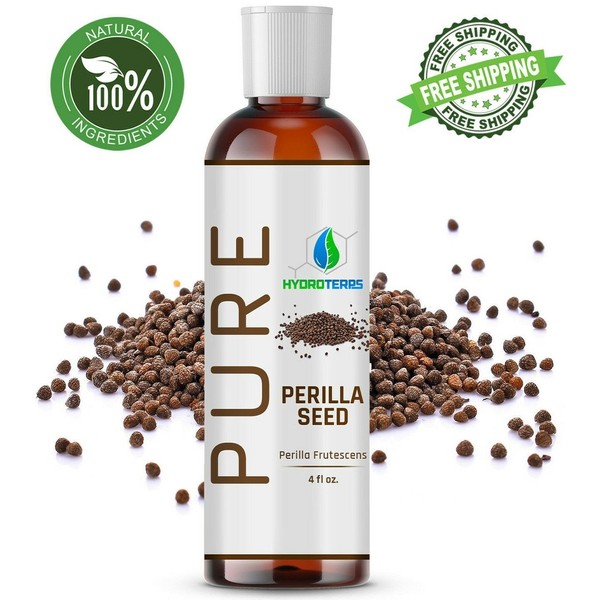Perilla Seed Oil 4 oz. Cold Pressed 100% Pure Natural For Skin, Hair