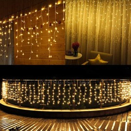 2-6M USB Curtain Fairy Lights Wedding Indoor Outdoor Xmas Garden Party Decor (Warm White, 2)