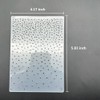 3D Plastic Embossing Folder Template Christmas Little Snowflakes Fluttering Texture