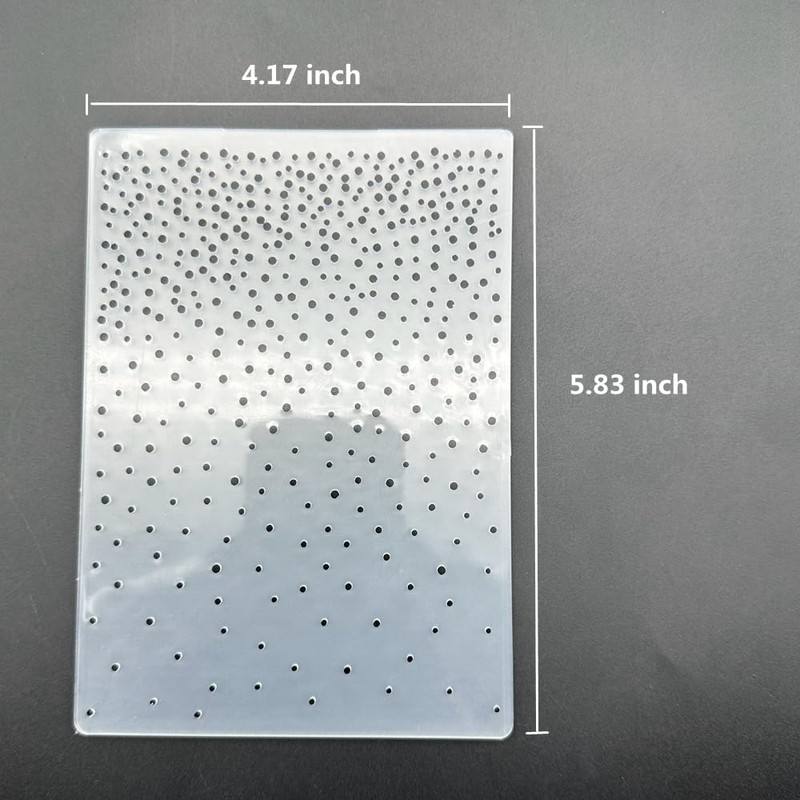 3D Plastic Embossing Folder Template Christmas Little Snowflakes Fluttering Texture