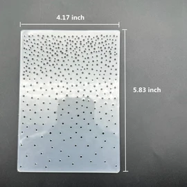 3D Plastic Embossing Folder Template Christmas Little Snowflakes Fluttering Texture A6 Size for Card Making DIY Scrapbooking Paper Crafting Handmade Crafts Scrapbooking Arts Supplies Scrapbook Decor