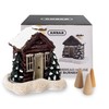 Anbar Backflow Incense Cone Burner Log Cabin, Gingerbread House, Christmas,