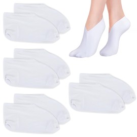 Moisturizing Socks Set, Spa Foot Moisturiser Socks Moisture Enhancing Cotton Lotion Moisturizing Socks for Overnight, Repair of Dry Hands and Feet Rough Cracked Skin (4pairs)