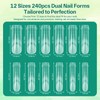 240PCS Polygel Nail Forms for Toes, Reusable Dual Forms for