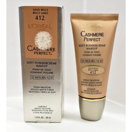 L'Oréal Paris NEW L'Oréal Cashmere Perfect Soft PowderCreme foundation-412 SAND BEIGE