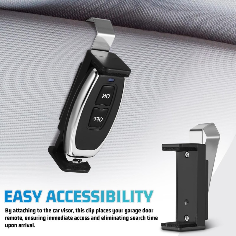 2pcs Garage Door Remote Clips Universal Car Garage Remote Visor