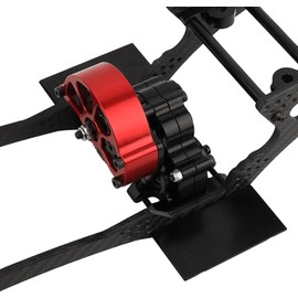 Pothyes SCX10 Side Plates for 1/10 RC Crawler Axial LCG Car DIY Chassis Frame Kit Aluminum Upgrade Parts, 2PCS (Black)