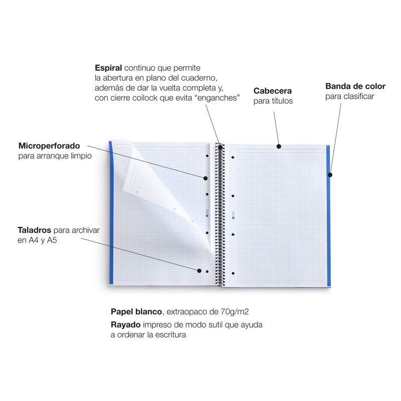 Mr Basicos Pad 1 2651-colore Format A5 Thickness 80 Sheets