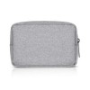 ERCRYSTO Universal Electronics/ Accessories Soft Carrying Case Bag, Durable & Light-weight,Suitable for Out-going, Business, Travel and Cosmetics Kit (Small-Gary)