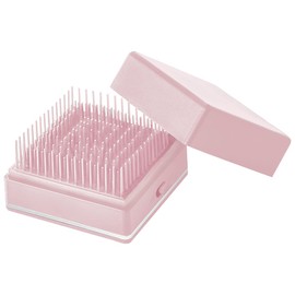 SALONIA SALONIA Square Ion Brush (Beloved Pink) Limited Color Sonic Brush Sonic Vibration Brush Hair Brush Negative Ion Comb Comb Brush Pink Gift Home Appliances Ken Beauty Hair Care