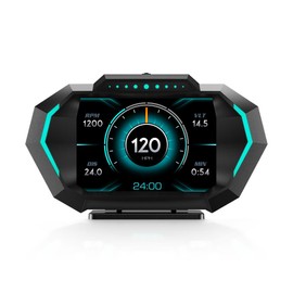 MAIMEIMI OBD2 Heads Up Display for Car, OBD2 & GPS Speedometer Dual System HUD Digital Speedometer MPH with Car Inclinometer, RPM, Water Temp, Volt, Mileage, Overspeed Alarm for Most 2008+ Sedan Cars