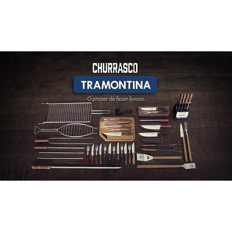 TRAMONTINA Dessert Fork, 6.8 inches (17.2 cm), Polywood, Dark Brown