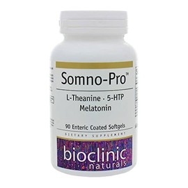 Bioclinic Naturals, Somno-Pro 90 geles con melatonina, 5HTP y L-teanina
