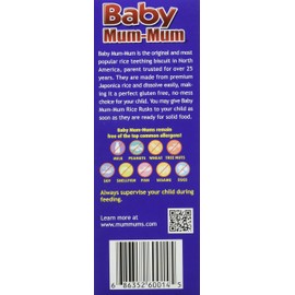 Hot-Kid Baby Mum-Mum Rice Rusks, Blueberry & Goji, 1.76 Ounce