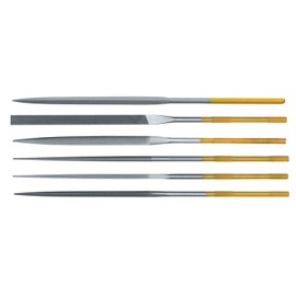 Grobet USA 18cm INOX Set of 6 Assorted Cut 0