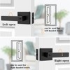 Probrico Entry Door Levers Matte Black with Keys, Heavy Duty