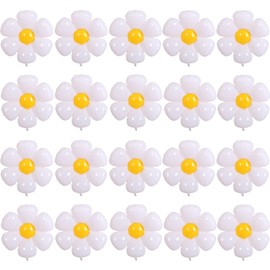 BIEUFBJI 20 Pieces Daisy Balloons, Daisy Balloons, for Daisy Birthday Decorations, Baby Shower, Wedding, Baby Shower