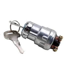 REBEKAMODS Universal 12V 3 Wires Ignition Switch with Key, Off/On/(Start) 3 Position for Motorcycle Tractor UTV ATV Modified Car